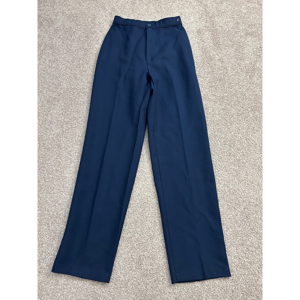 90s Levi Strauss Bend Over Trousers Womens 8 Navy Blue Excellent VTG High Rise